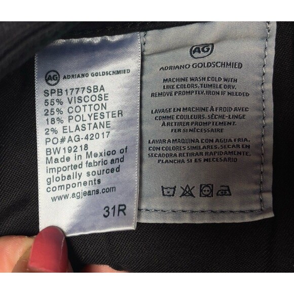 AG Adriano Goldschmied The Farrah Skinny Ankle Women's Sz 31 High-Rise Jeans - Picture 11 of 13